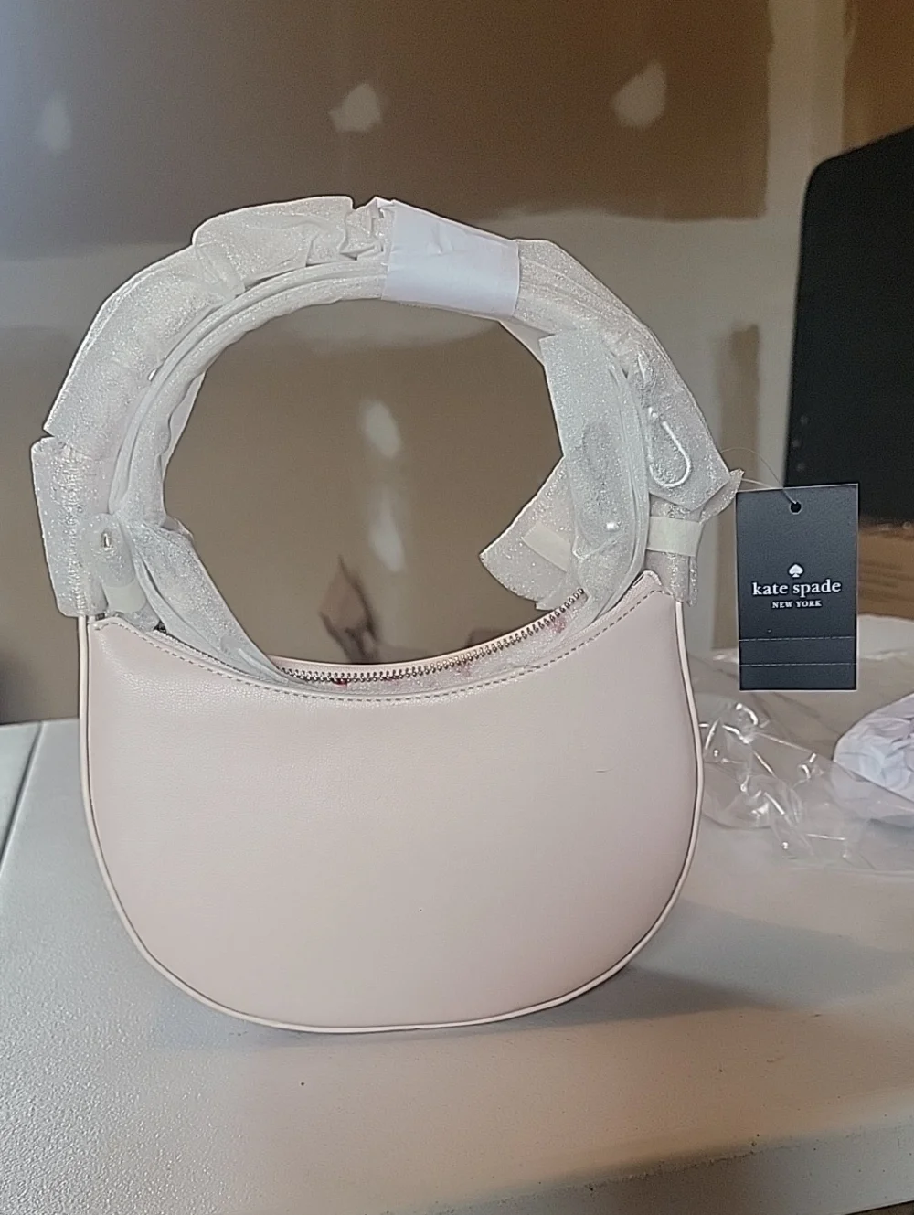 kate spade Nova Braided Strap Shoulder Bag  In Soft Pink New With Tags